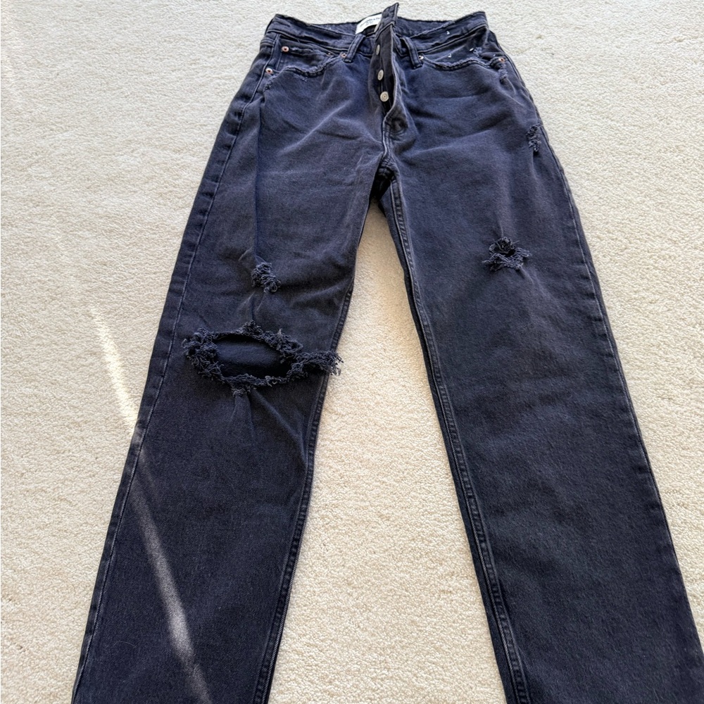 Abercrombie & Fitch High Rise Black Jeans
